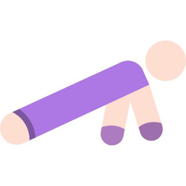 Oklava düz vektör simgesi