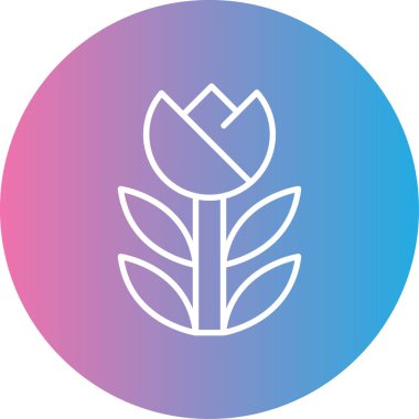 Güzel çiçek. Basit simge