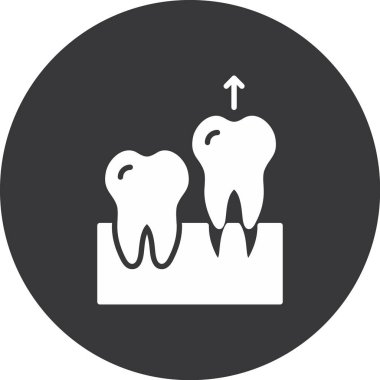 diş vektörü simgesi modern basit illüstrasyon