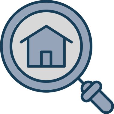 Büyütme cam simgesi, vektör tasarımı