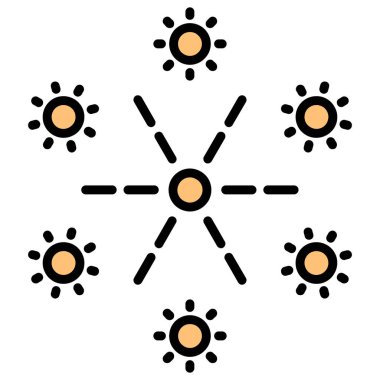 kar tanesi vektör illüstrasyonu