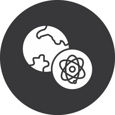 atom. Web simgesi vektör illüstrasyonu