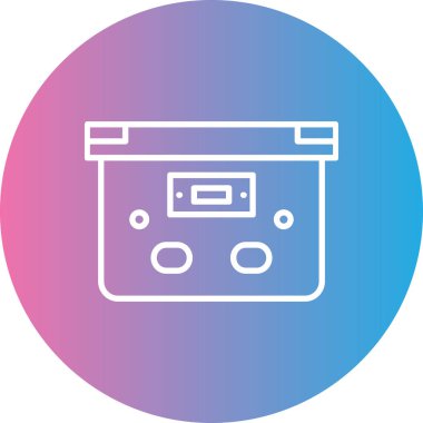 Müzik simgesinin vektör illüstrasyonu