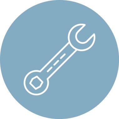 İngiliz anahtarı. Web simgesi basit illüstrasyon