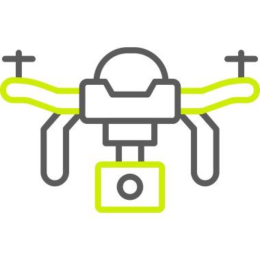 İHA simgesi vektör illüstrasyonu