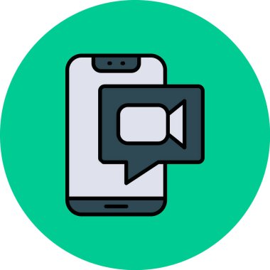 Sohbet mesajı vektör illüstrasyonu