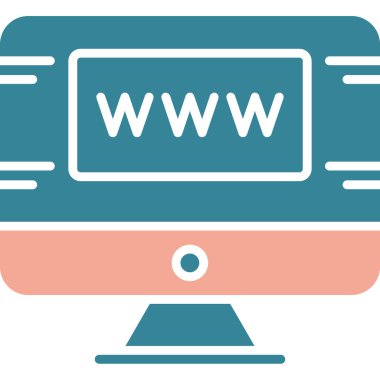 İnternet tarayıcısı. Web tasarımı basit illüstrasyon