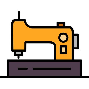 Dikiş makinesi simgesi. vektör illüstrasyonu