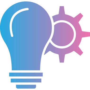 Ampul. Web simgesi basit illüstrasyon