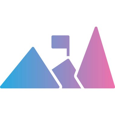 Soyut geometrik simgenin vektör çizimi