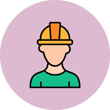 Mühendis. Web simgesi basit illüstrasyon