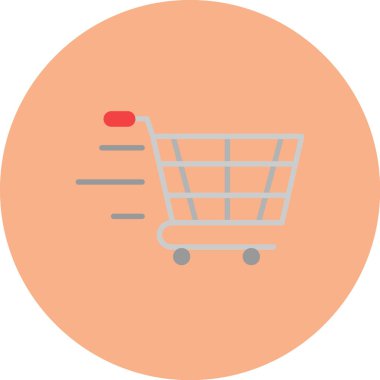 Alışveriş. Web simgesi basit illüstrasyon