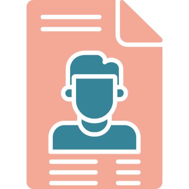 iş kimliği vektör simgesi