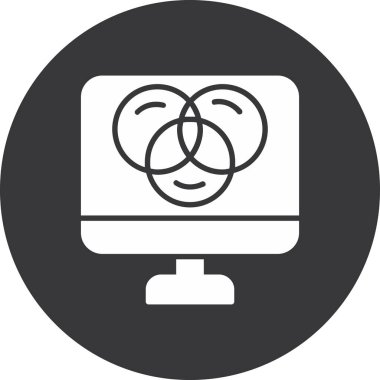 şebeke. Web simgesi basit illüstrasyon