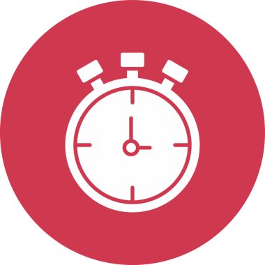 Kronometre Web simgesi basit illüstrasyon