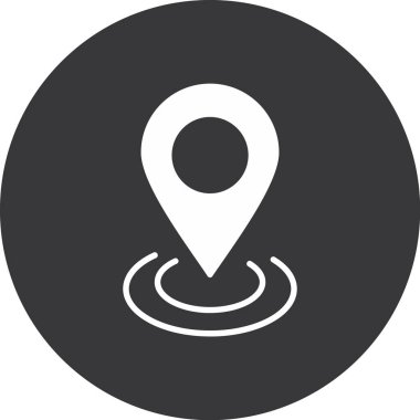 gps simge vektör illüstrasyonu