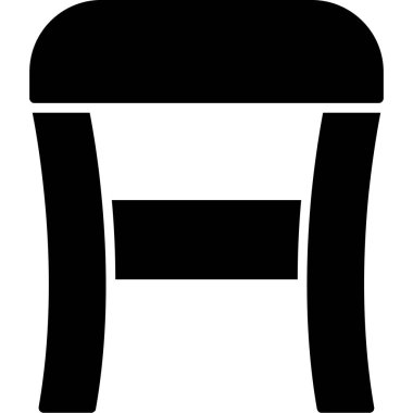 sandalye masa mobilyası simgesi taslak biçimi