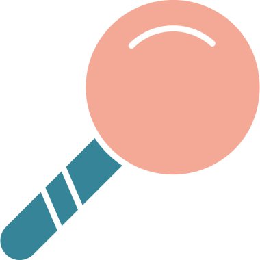 Tenis topu. Web simgesi basit illüstrasyon