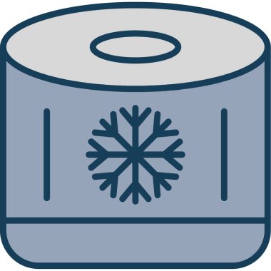 Soğuk soğuk ikon ile doldurulmuş - taslak biçimi