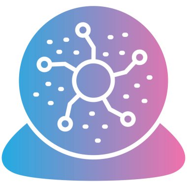 Bir ağ simgesinin vektör illüstrasyonu