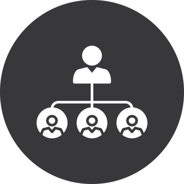 İş insanları simgesinin vektör illüstrasyonu