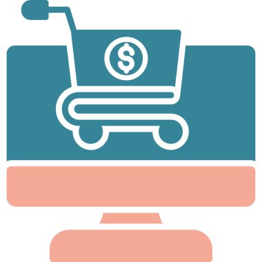 Alışveriş sepeti. Basit resimleme