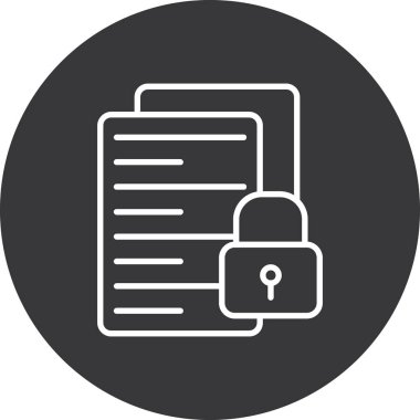 belge simgesi. vektör illüstrasyonu