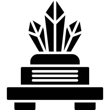 Bir çiçek simgesinin vektör illüstrasyonu