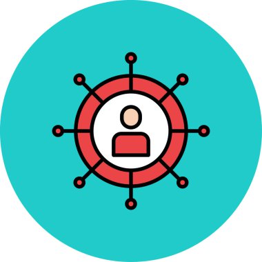 hedef simge vektör illüstrasyonu