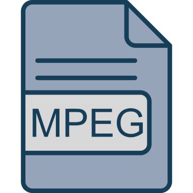 dosya biçimi simgesi, vektör illüstrasyonu