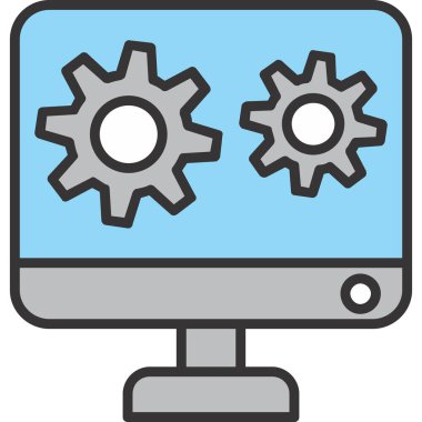 dişli ayarları vektör simgesi