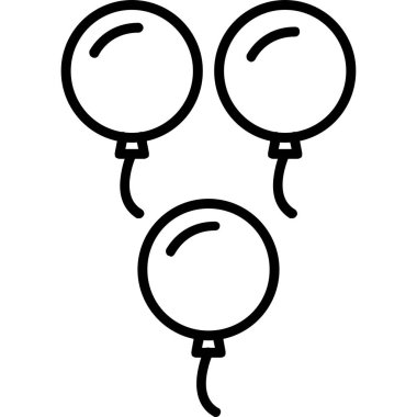 Parti ve kutlama ikonu. Beyaz arkaplanda izole edilmiş web tasarımı için parti ve parti vektör simgesi