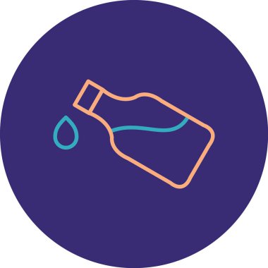 Şişe simgesinin vektör illüstrasyonu