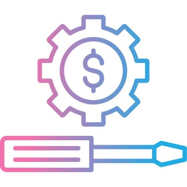 dişli simgesi vektör illüstrasyonu