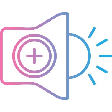 Vektör konuşmacı Simgesi, vektör illüstrasyonu