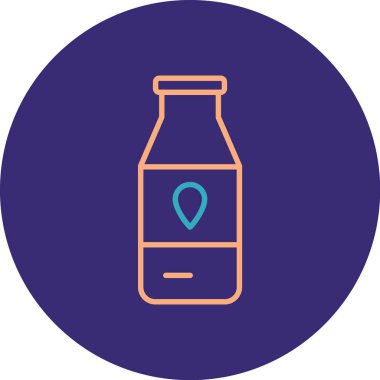 Şişe. Web simgesi basit illüstrasyon