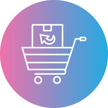 alışveriş sepeti simge vektör