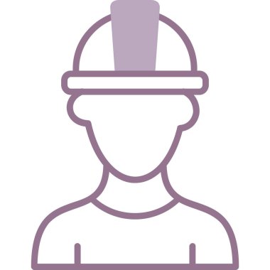 Güvenlik miğferi simgesi olan miğfer