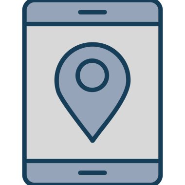 konum pin simgesi vektör illüstrasyonu