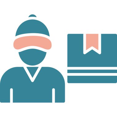 Tıbbi maskeli bir adamın vektör çizimi