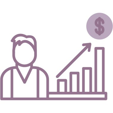 iş adamı satırı vektör simgesi kolayca değiştirebilir ya da düzenleyebilir