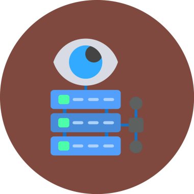 Göz. Web simgesi basit illüstrasyon