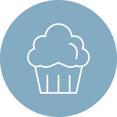 vektör cupcake simge tasarlamak