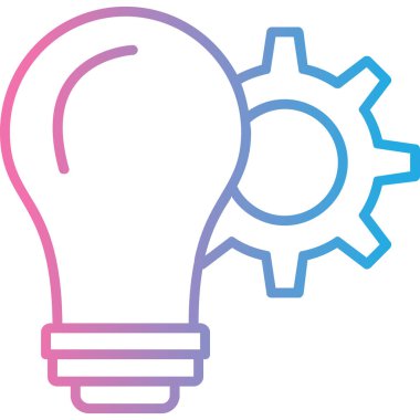 Bir ampulün vektör illüstrasyonu