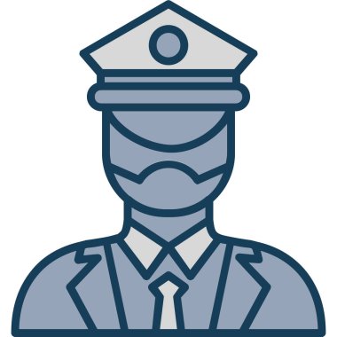 Polis memuru. Basit tasarım