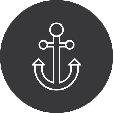 çapa simgesi vektör illüstrasyonu