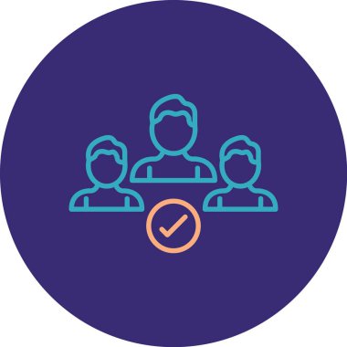 İnsan simgesinin vektör illüstrasyonu