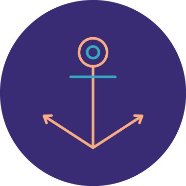 çapa simgesi vektör illüstrasyonu