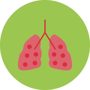 akciğer vektör simgesi, modern biçim