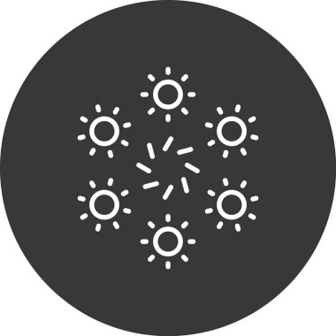 Güneş Simgesi Vektör illüstrasyonu